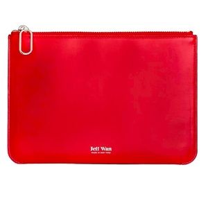 Jeff Wan Zipper Port Louis style Leather Pouch Clutch